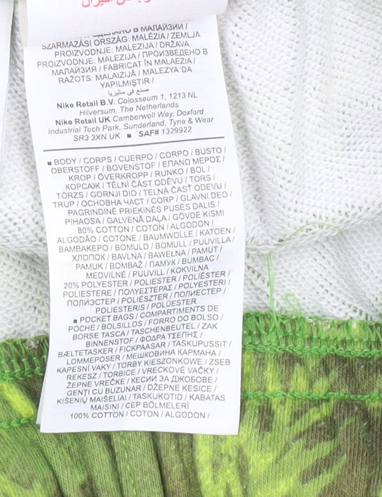 Nike Boys Green XL Athletic Shorts Camouflage Print Elastic Waist