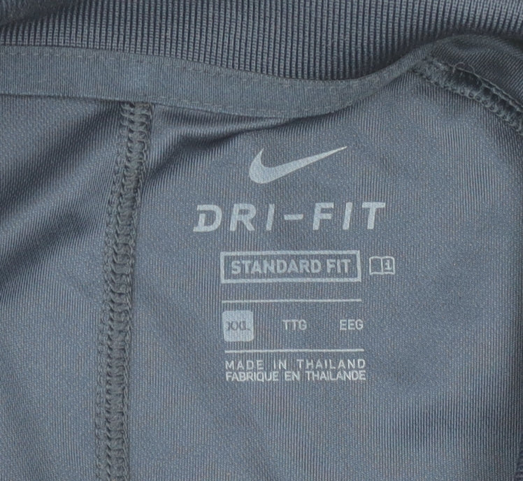 Nike Mens Blue 3XL Polo Shirt Dri-Fit Golf Sports Tee