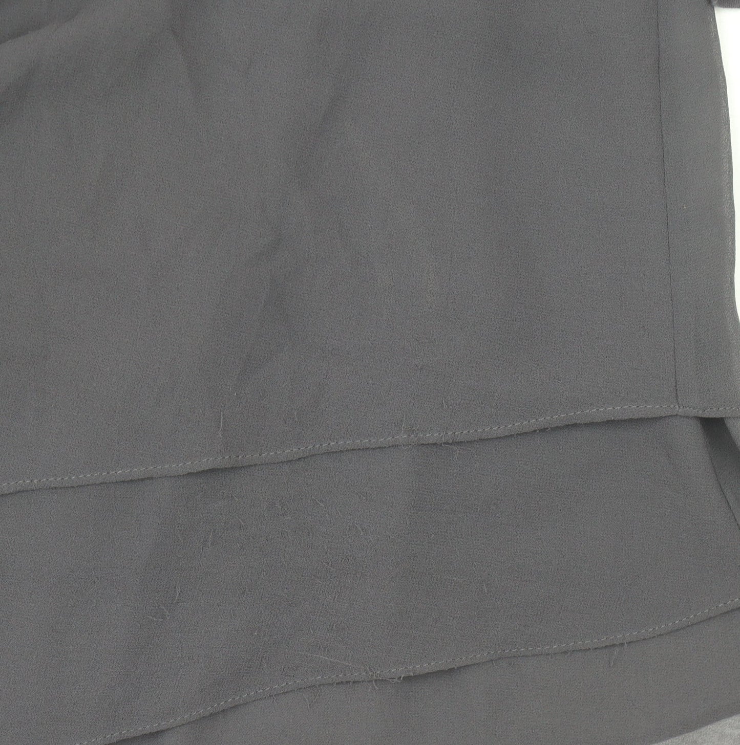 Phase Eight Womens Grey Size 12 Tunic Blouse V-Neck 3/4 Sleeve