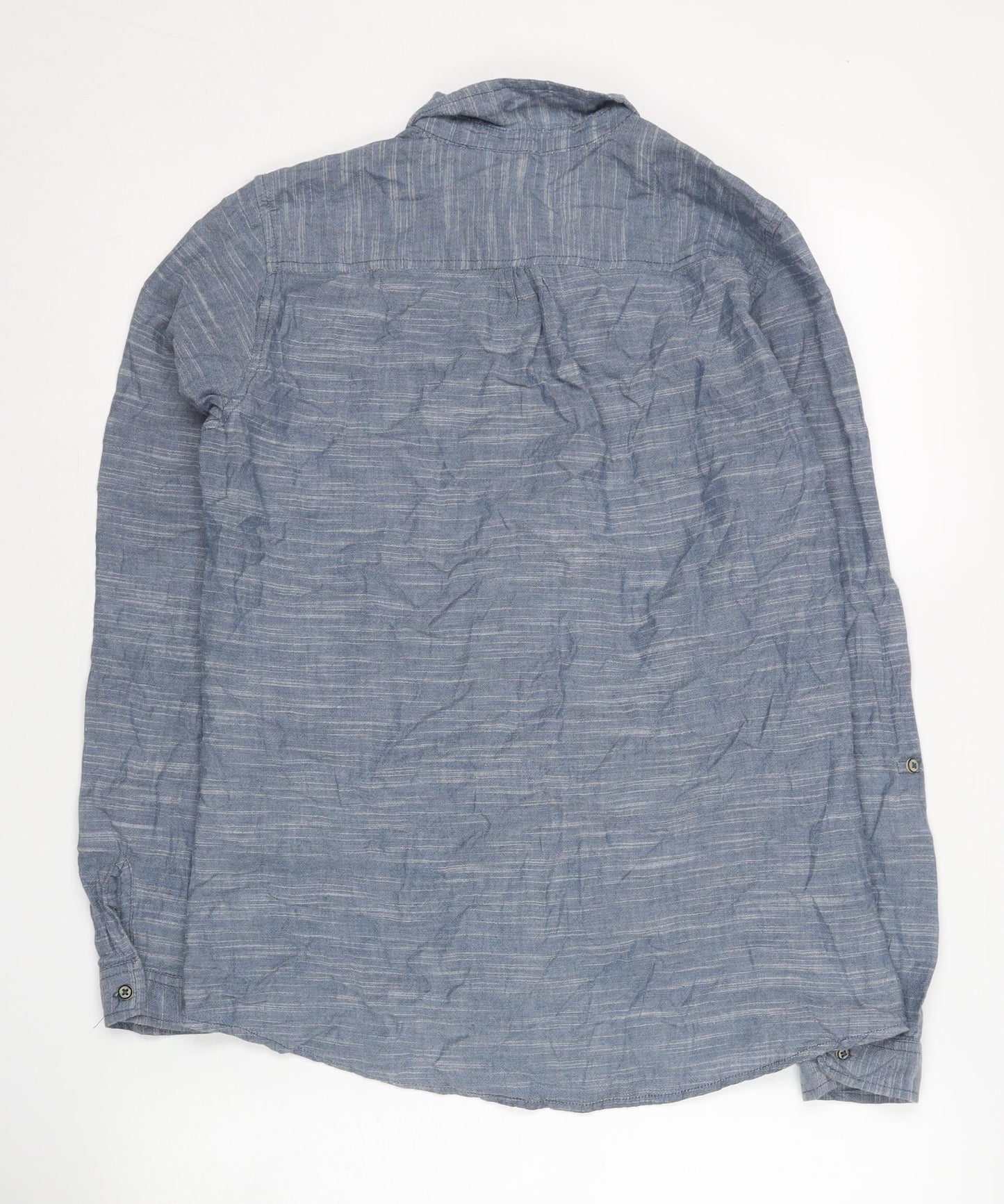 Mountain Warehouse Womens Blue Size 12 Cotton Button-Up Shirt