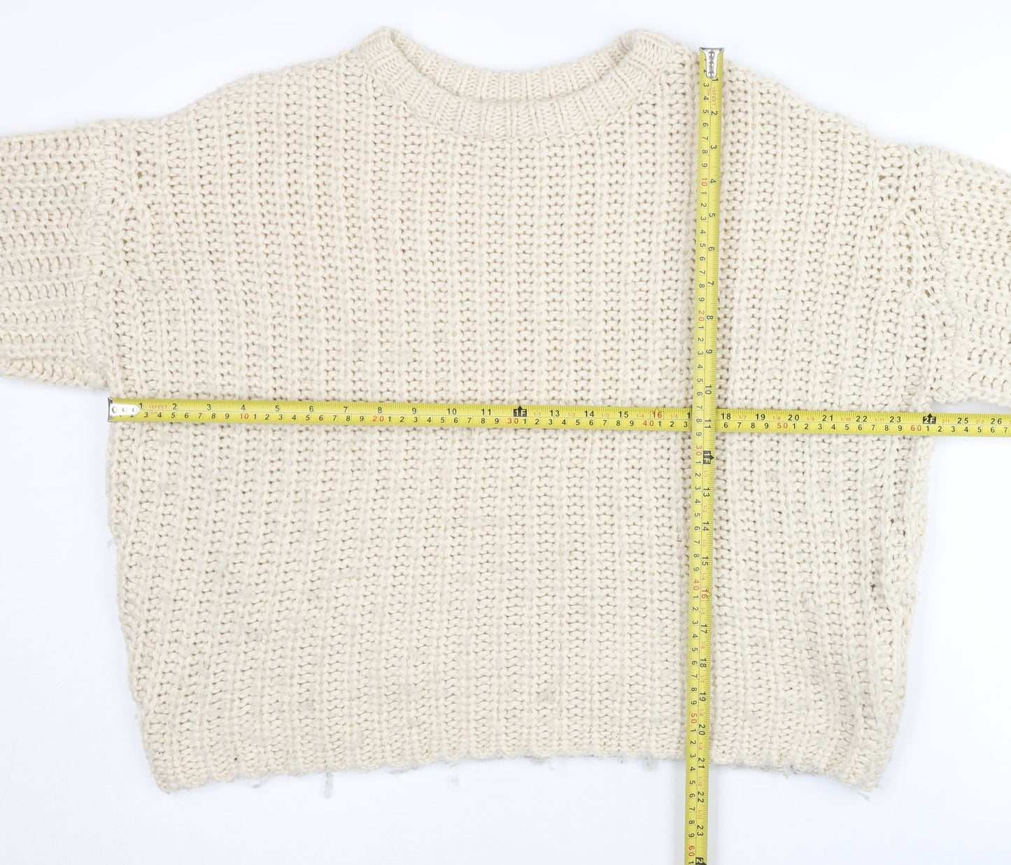Billabong Womens Ivory Chunky Knit Pullover Jumper XS