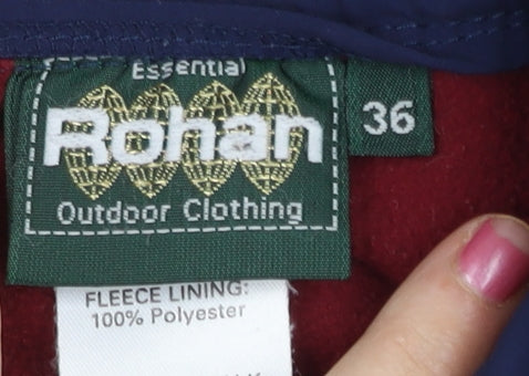 Rohan Men’s Blue 36 Walking Trousers Fleece Lined Outdoor Hiking