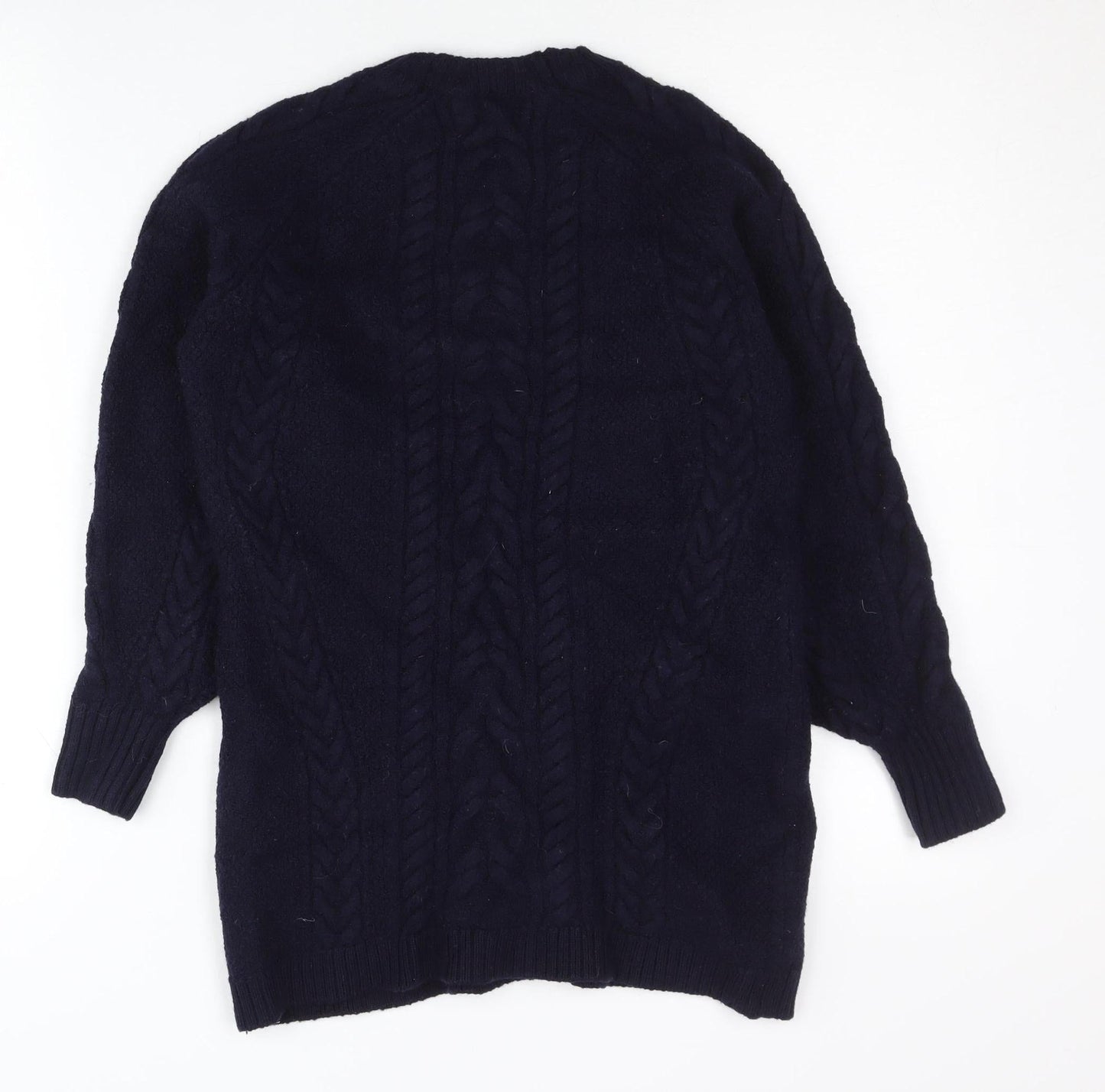 Polo Ralph Lauren Women’s Blue Merino Wool Cable Knit Jumper S