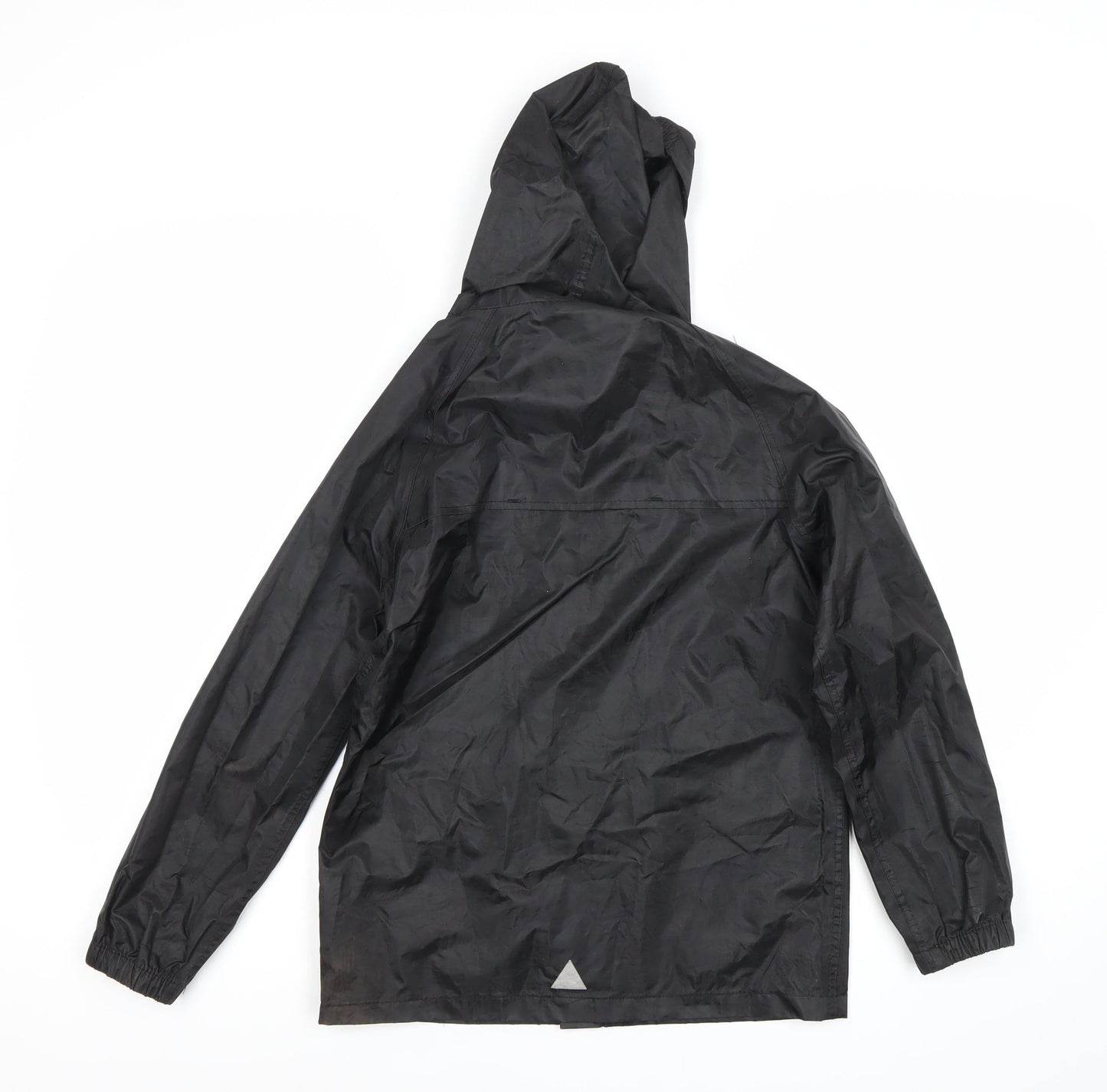 Regatta Boys Black Rain Coat Jacket 9-10 Years Waterproof Hooded