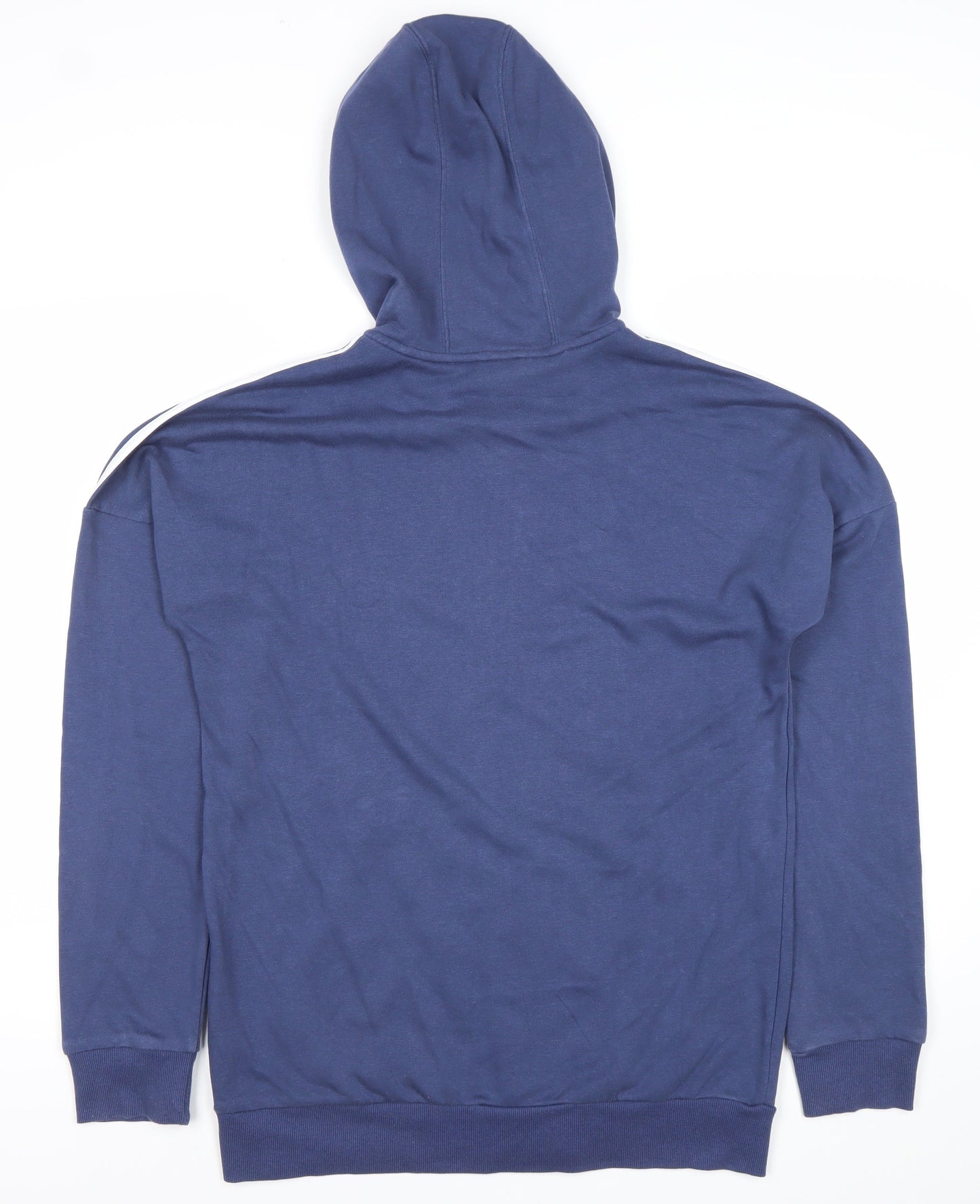 Adidas Boys Blue Full Zip Hoodie 15-16Y XL Sports Logo Activewear