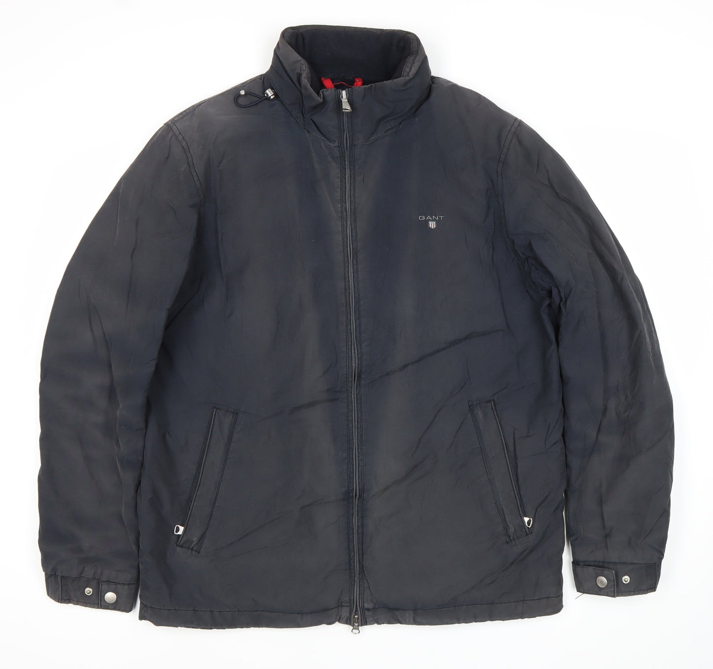 Gant Men’s Black Cotton Nylon Full Zip Jacket Size M