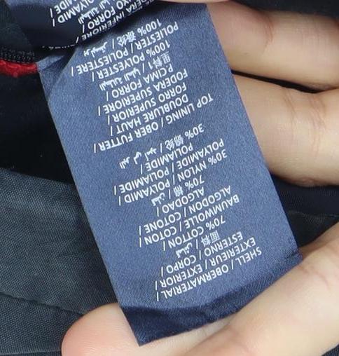 Gant Men’s Black Cotton Nylon Full Zip Jacket Size M