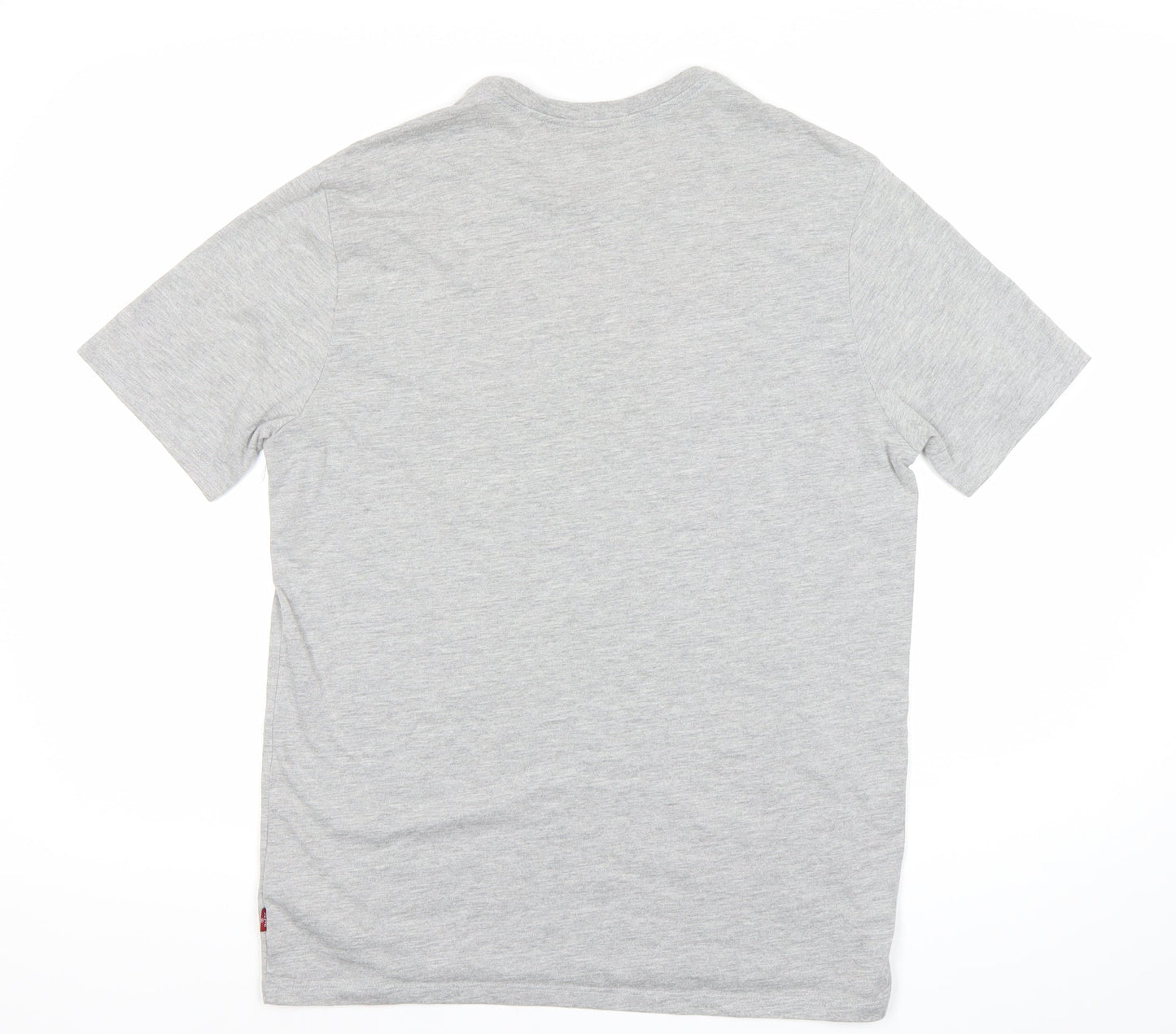 Levi's Mens Grey Logo Graphic Print Crew Neck T-Shirt Size M