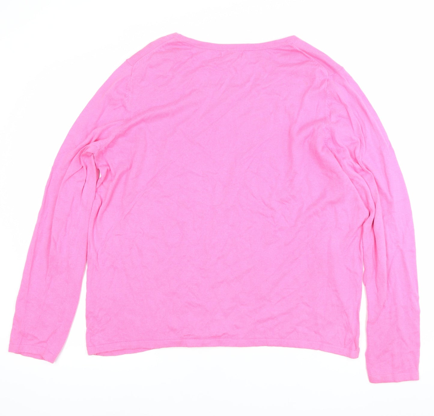 Gap Women’s Pink Cotton Pullover Jumper XL Long Sleeve Casual