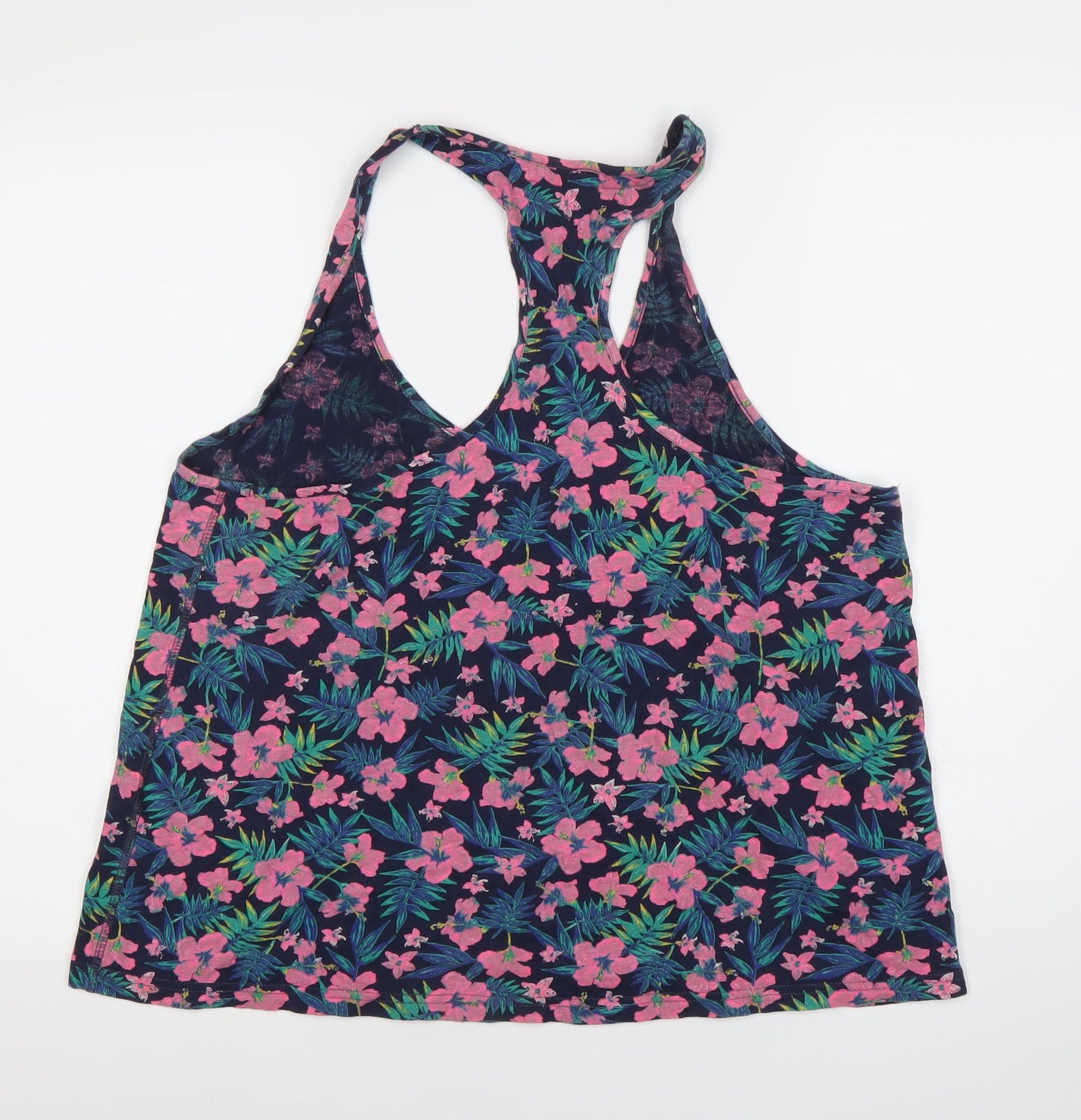 Superdry Womens XL Multicoloured Floral Racerback Tank Top