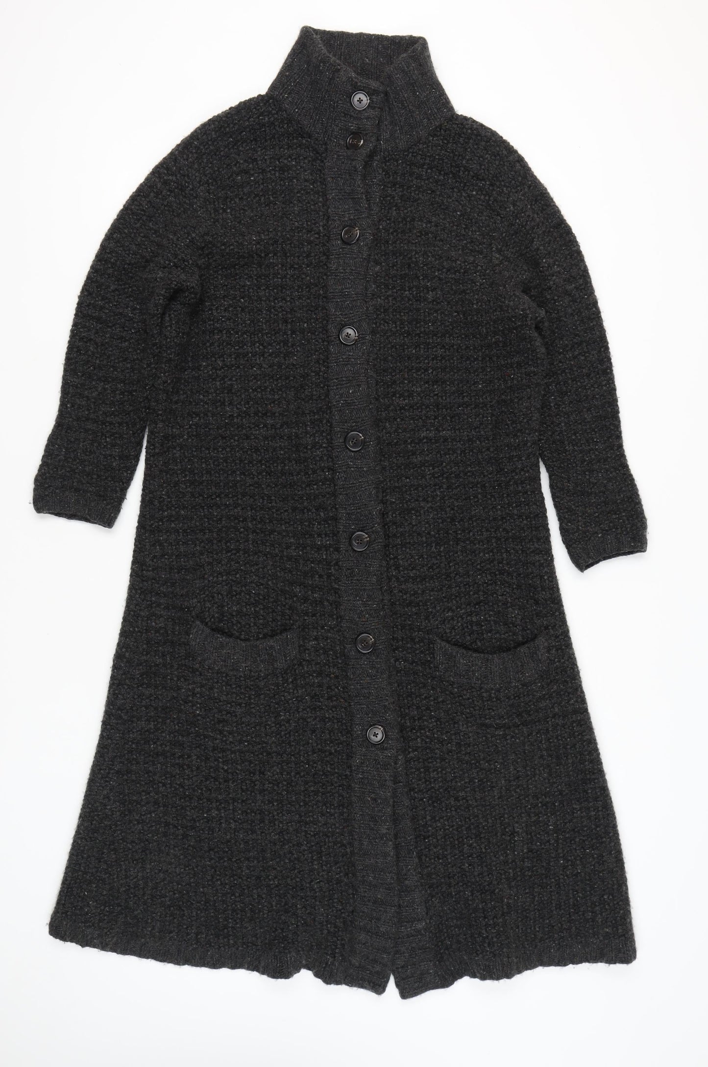 Ralph Lauren Womens Black Cashmere Long Cardigan L