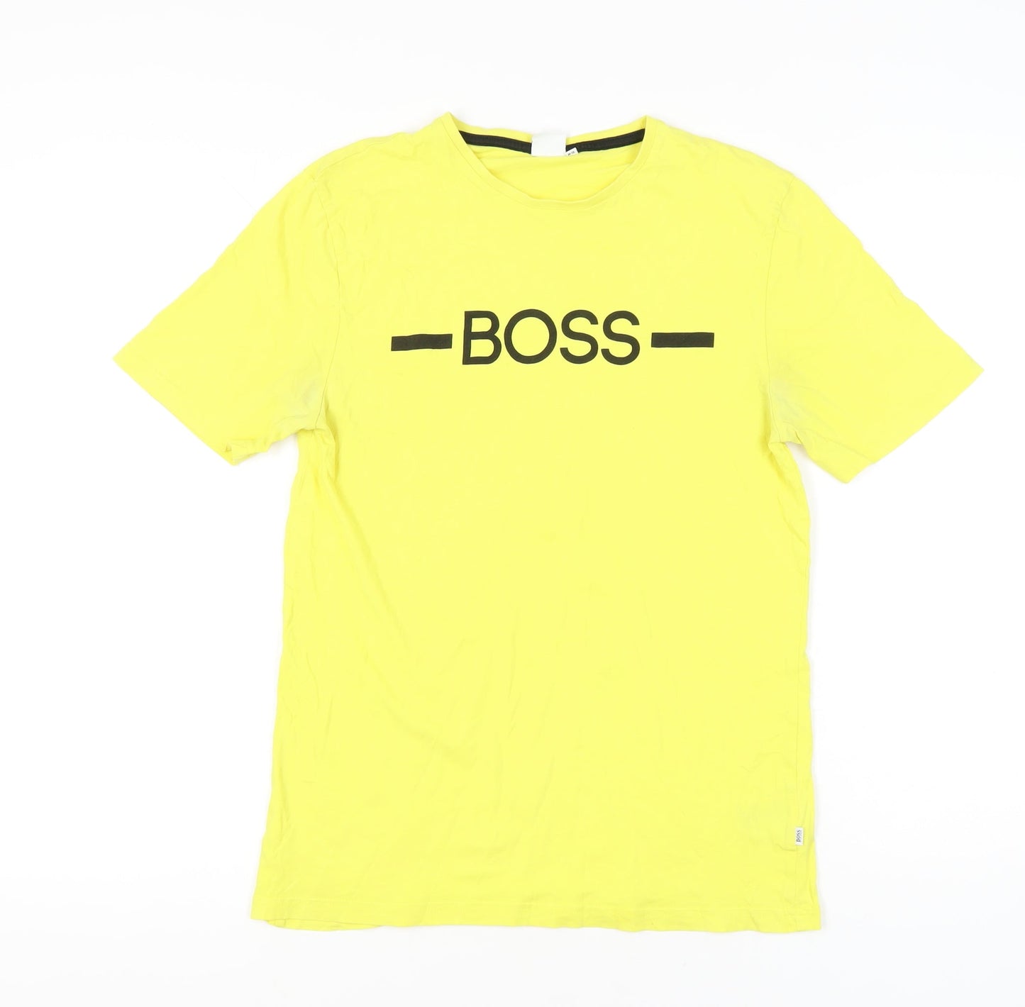 Hugo Boss Boys Yellow 16 Years Logo Short Sleeve Cotton T-Shirt