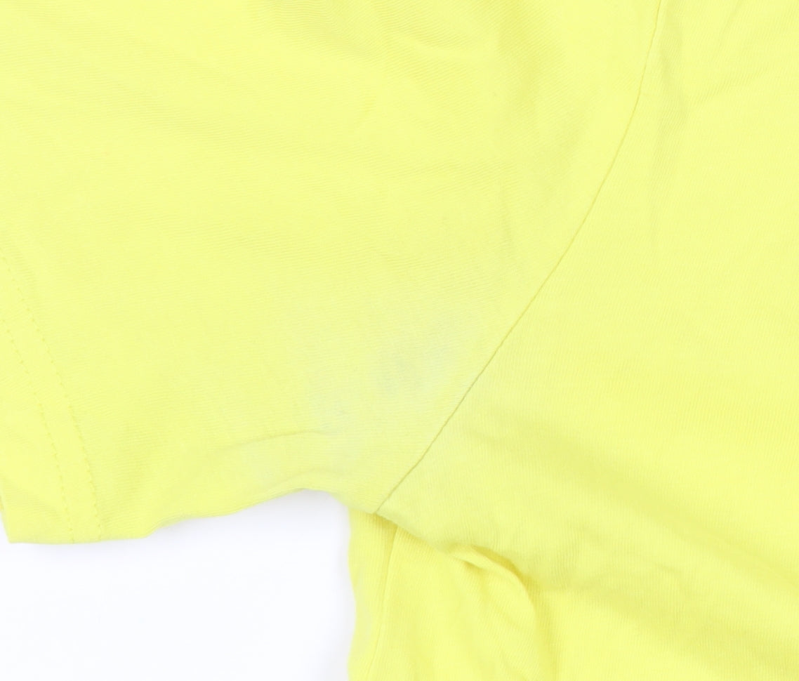 Hugo Boss Boys Yellow 16 Years Logo Short Sleeve Cotton T-Shirt