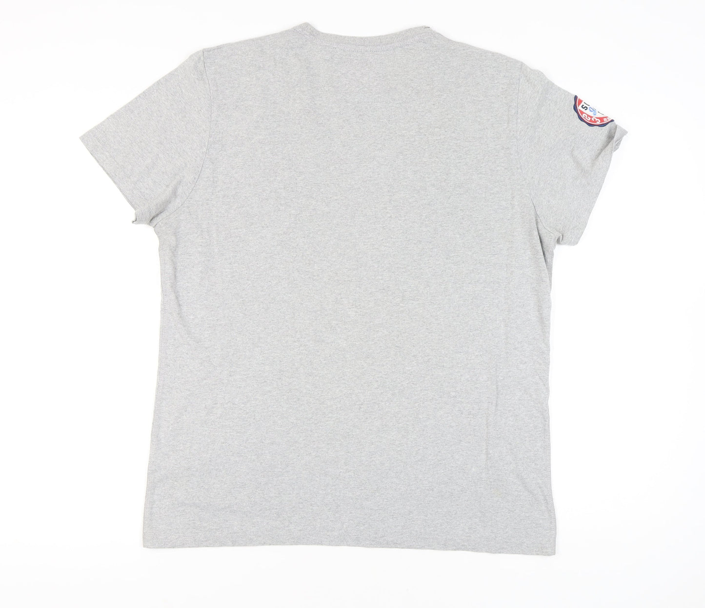 Superdry Men's Grey 2XL Sports Graphic T-Shirt Short Sleeve