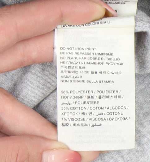 Superdry Men's Grey 2XL Sports Graphic T-Shirt Short Sleeve