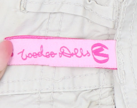 Voodoo Dolls Womens Beige Cotton Cargo Trousers Size 10