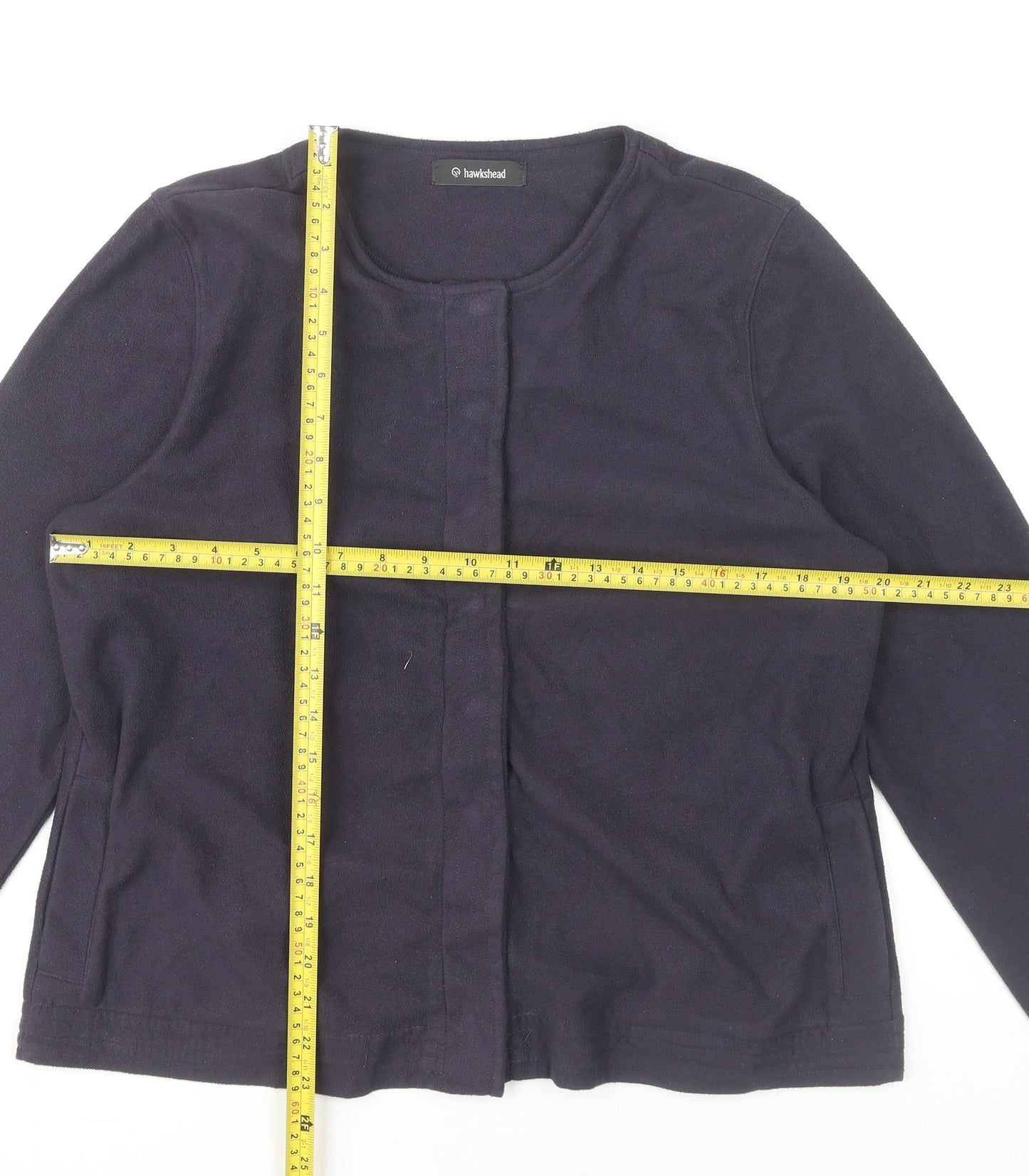 Hawkshead Women’s Blue Fleece Jacket Size 16 Casual Classic
