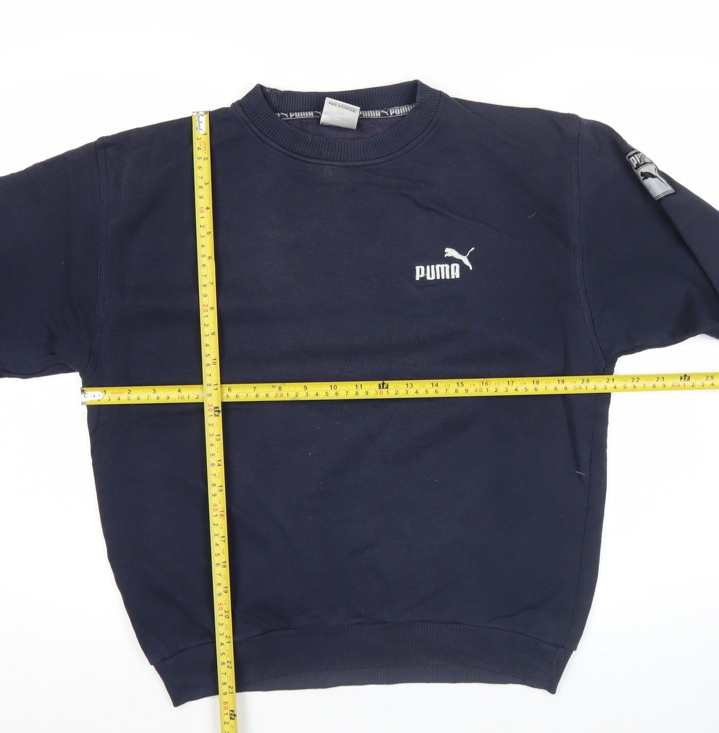 Puma Boys Blue Crew Neck Logo Pullover Sweatshirt LB 11-12 Years