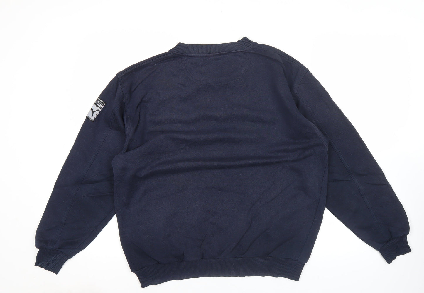 Puma Boys Blue Crew Neck Logo Pullover Sweatshirt LB 11-12 Years