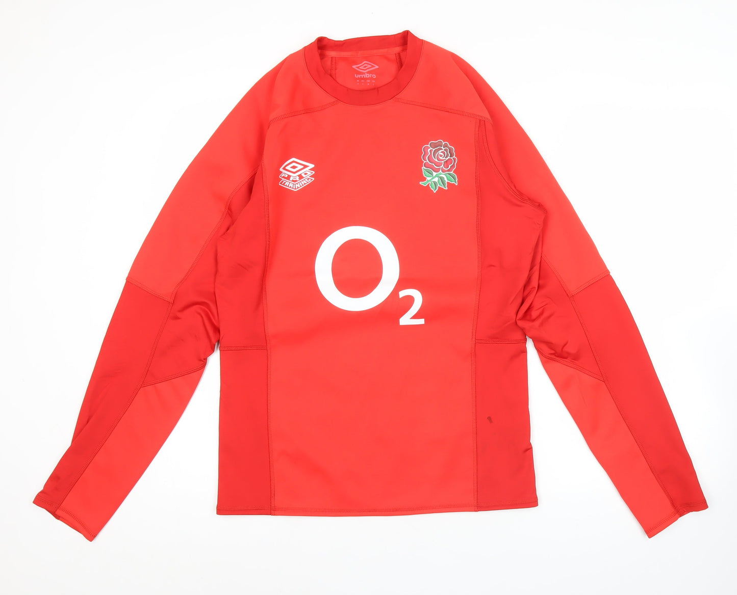 Umbro Men’s Red England Rugby Long Sleeve Jersey Top S