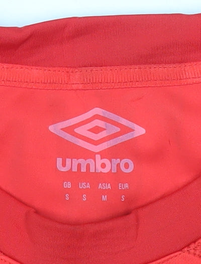 Umbro Men’s Red England Rugby Long Sleeve Jersey Top S