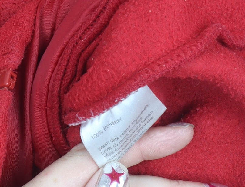 Regatta Mens Red Fleece Full Zip Outdoor Jacket Size M 40in