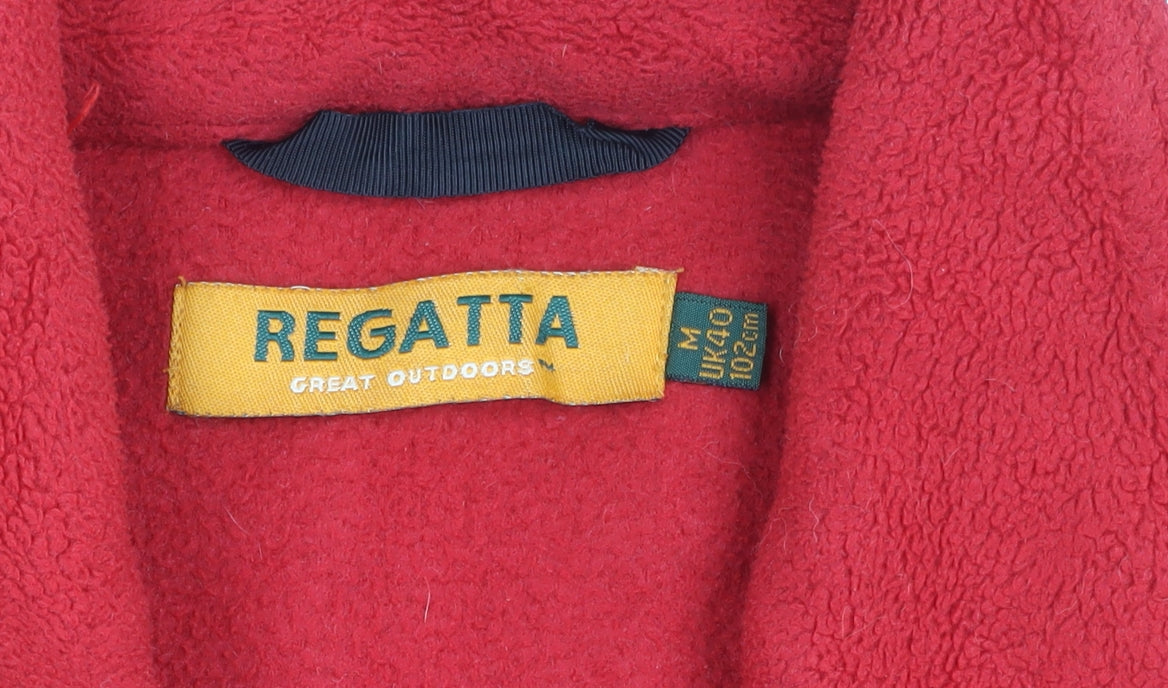 Regatta Mens Red Fleece Full Zip Outdoor Jacket Size M 40in
