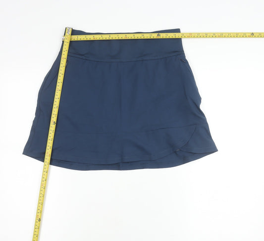 Adidas Womens Blue Athletic Skort M Sports Running Tennis Golf