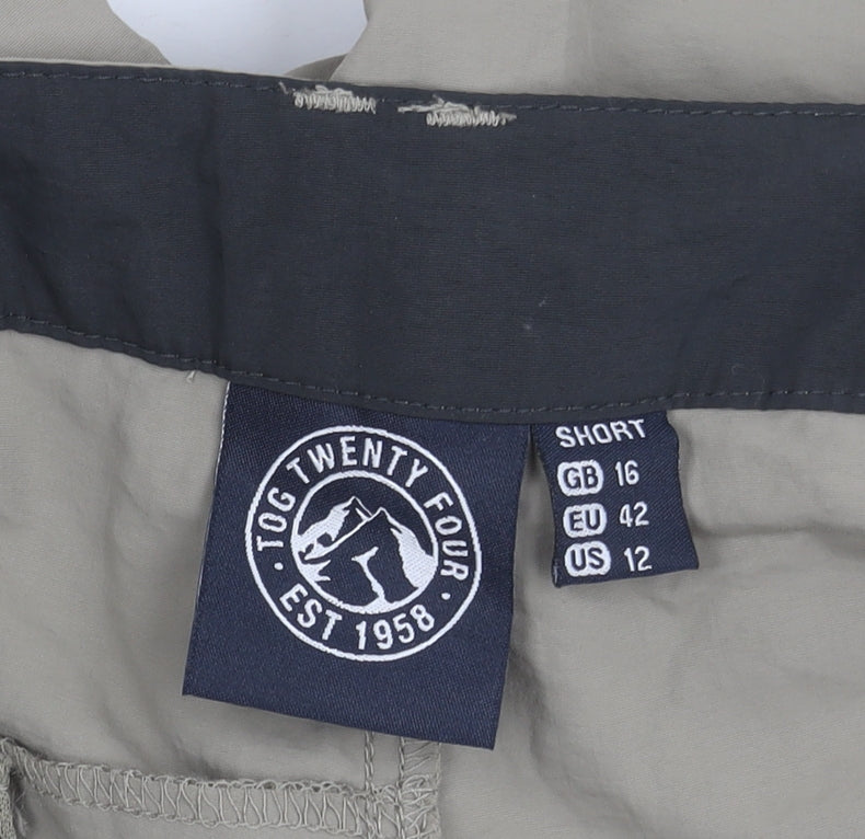 Tog Twenty Four Mens Beige Walking Trousers Size 16 Hiking Outdoor