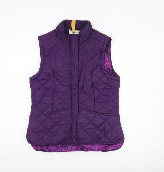 Mountain Warehouse Womens Purple Quilted Waistcoat UK12 Outdoor Gilet