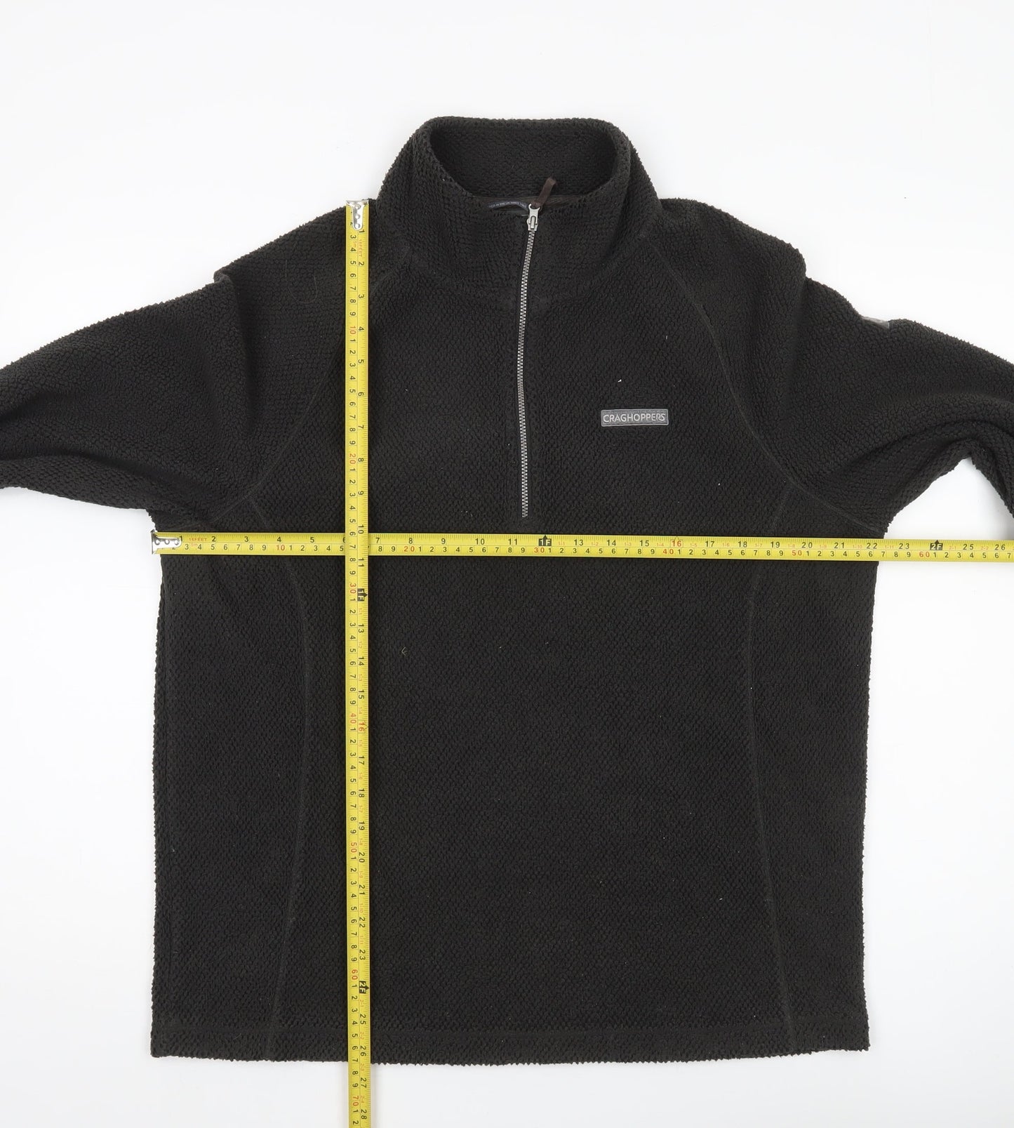 Craghoppers Men’s Black Fleece Pullover Sweatshirt L Regular Fit
