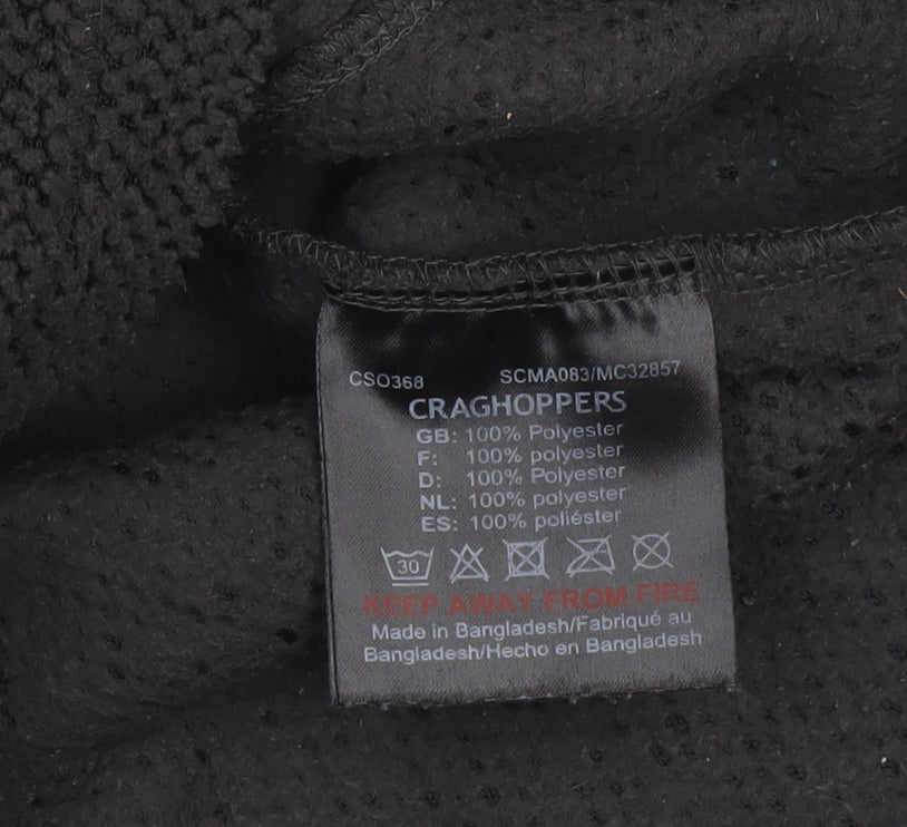 Craghoppers Men’s Black Fleece Pullover Sweatshirt L Regular Fit