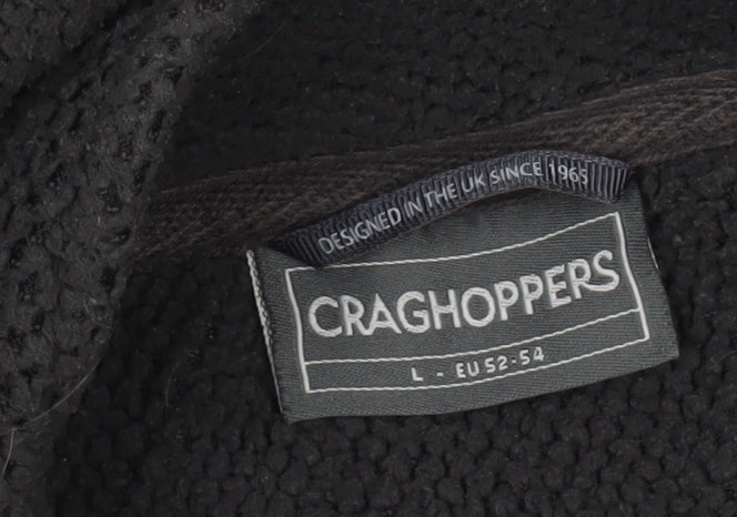 Craghoppers Men’s Black Fleece Pullover Sweatshirt L Regular Fit