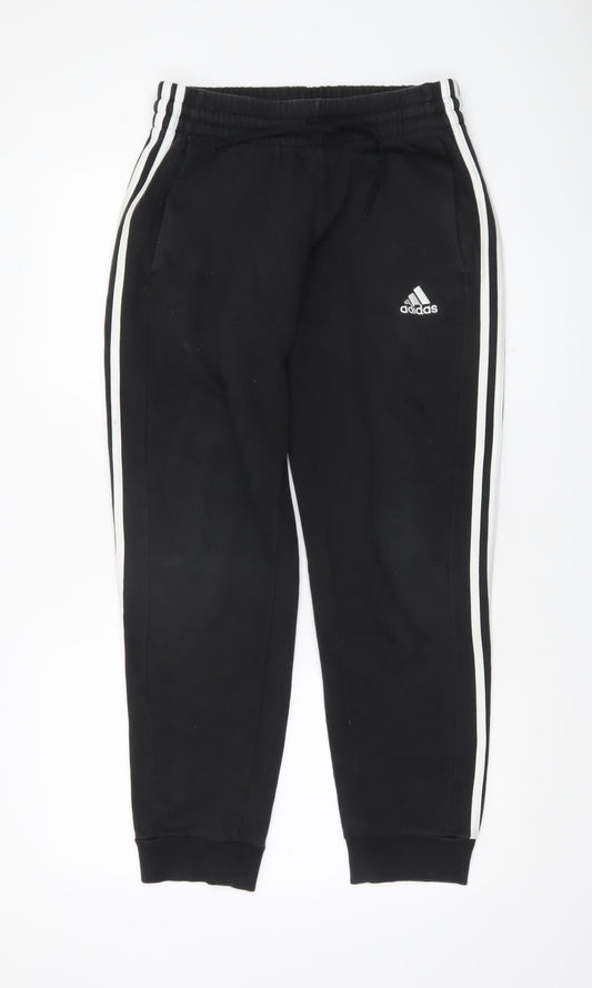 Adidas Men’s Black Jogger Trousers M Cotton Blend Sportswear