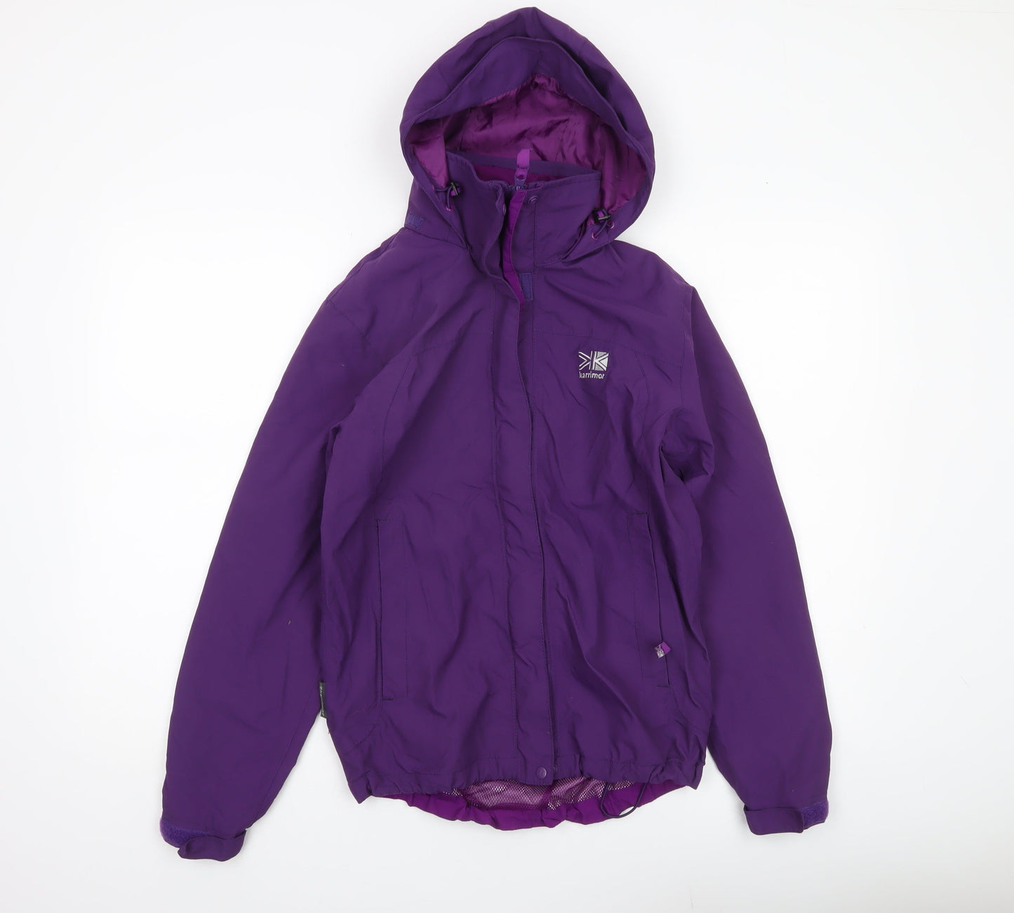 Karrimor Womens Purple Hooded Waterproof Rain Jacket Size 8