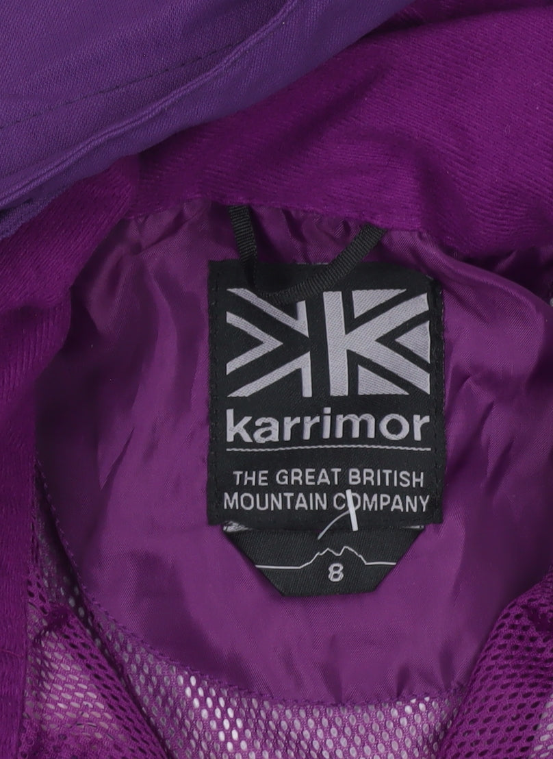 Karrimor Womens Purple Hooded Waterproof Rain Jacket Size 8