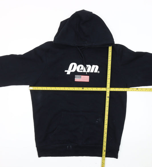Penn x Primark Men's Black Pullover Hoodie M Logo USA Graphic