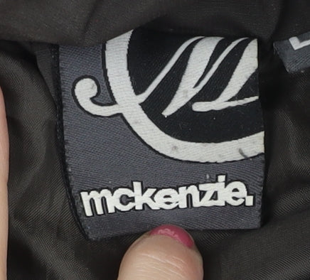 McKenzie Men’s Black Puffer Waistcoat Gilet L Quilted Winter Vest