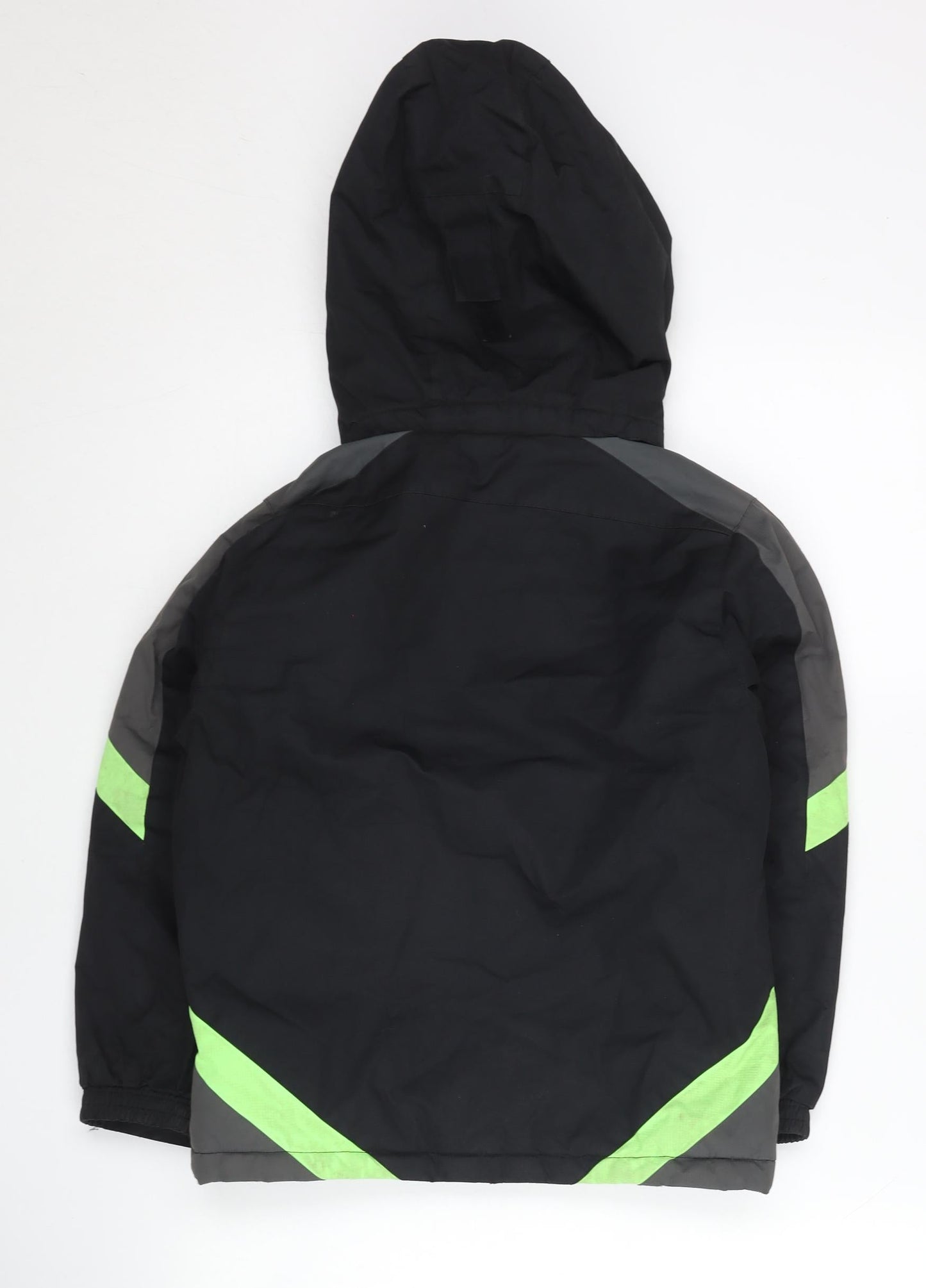 Mountain Warehouse Boys Black Ski Jacket 7-8Y Hooded Waterproof Winter Coat