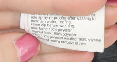 Mountain Warehouse Boys Black Ski Jacket 7-8Y Hooded Waterproof Winter Coat