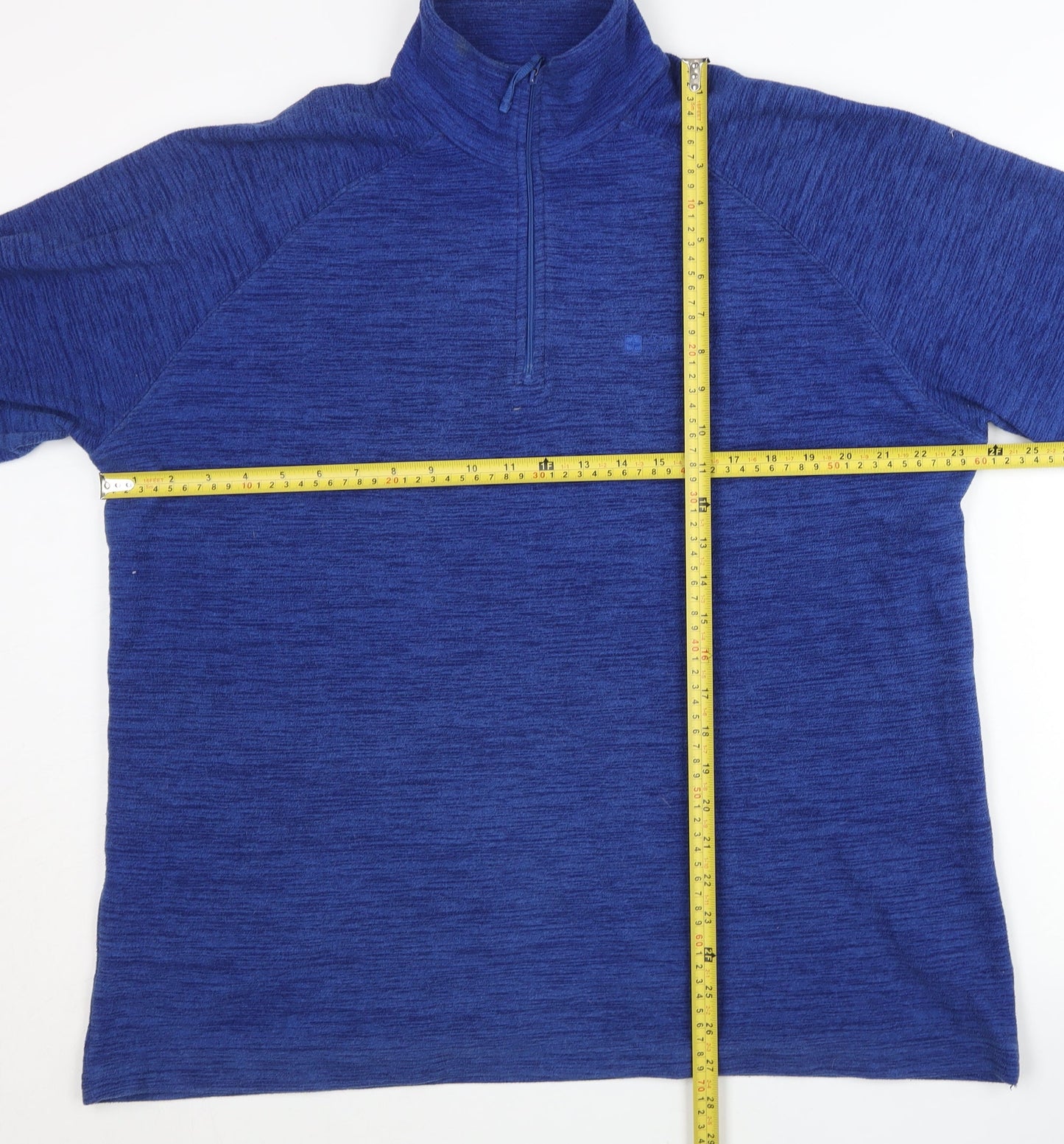 Mountain Warehouse Mens Blue XL Fleece 1/4 Zip Sweatshirt Outdoor
