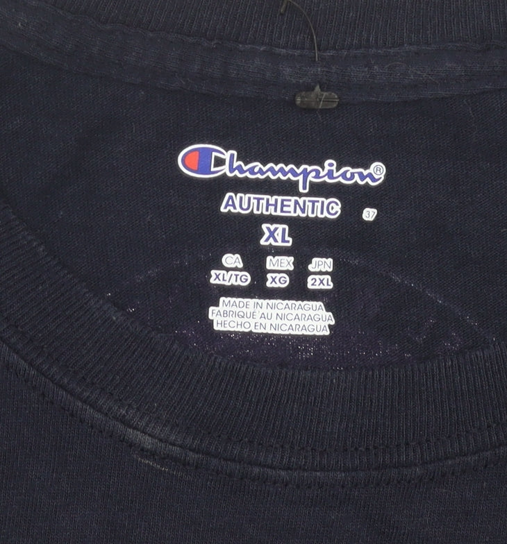 Champion Men’s XL Navy Blue Marietta Football Graphic T-Shirt