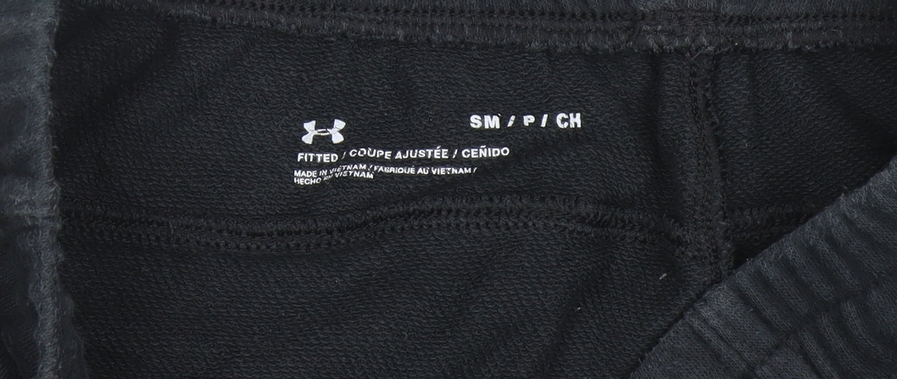 Under Armour Men's Black Jogger Sweatpants Slim Fit Size S