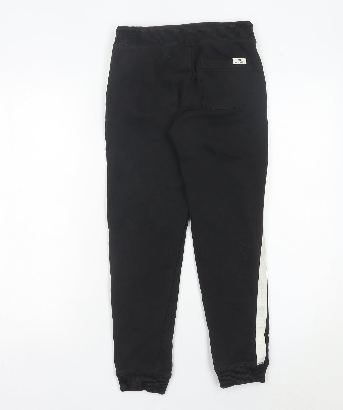 Tommy Hilfiger Boys Black Jogger Trousers 10 Years Elastic Waist