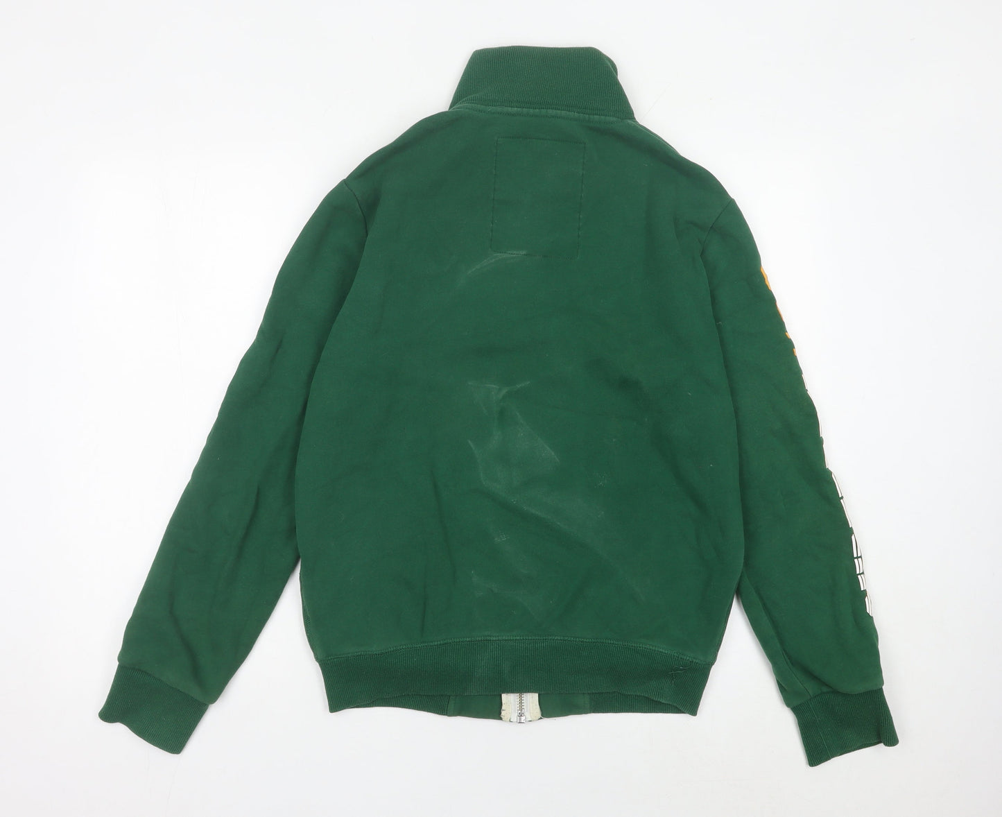 Superdry Men's Green Track Jacket Size S Full Zip Sportswear