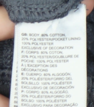 The North Face Boys Grey Cargo Jogger Trousers L Youth Cotton Blend