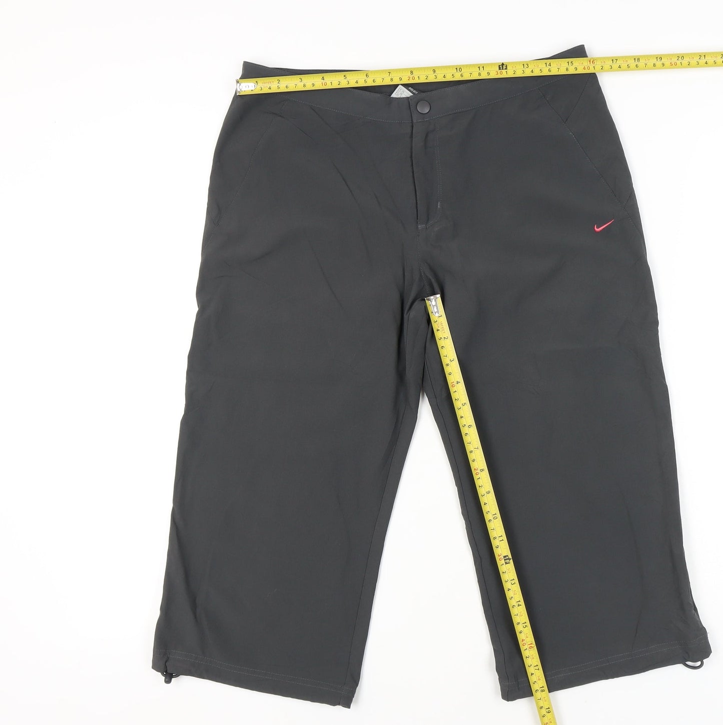 Nike Womens Black Dri-Fit Capri Trousers Size 10 Sportswear