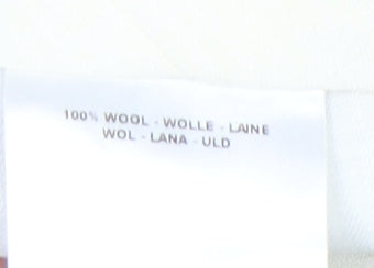 Jaeger Mens Grey Wool Pleated Dress Trousers 34R Formal Business