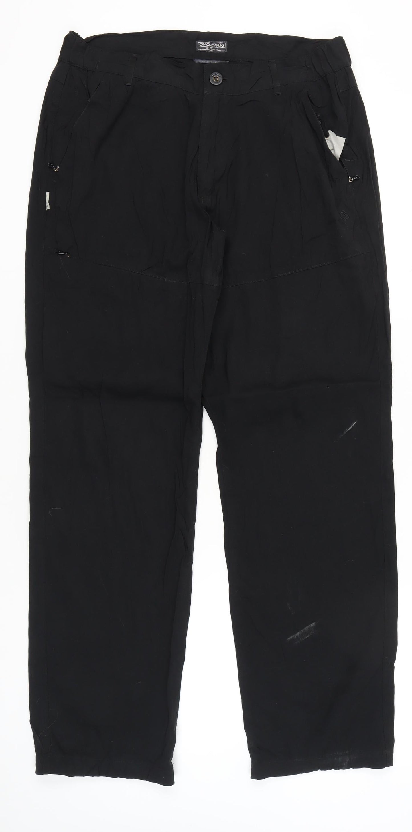 Craghoppers Men’s Black 36in Straight Leg Trousers Size L