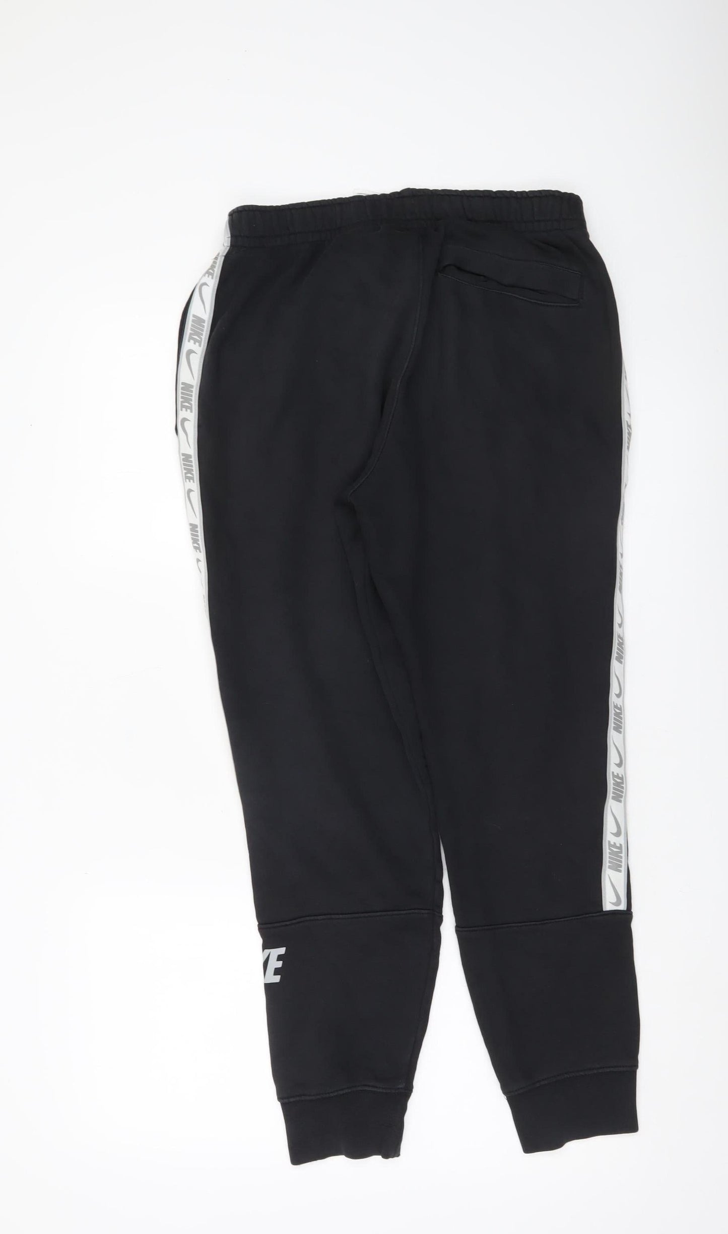 Nike Men's Black Joggers Size S Cotton Blend Tapered Sweatpants